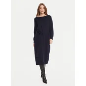 Gaudi Pletena obleka 521FD13001 Mornarsko modra Relaxed Fit