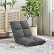 vidaXL Tlorisni stol Temno siva 50 x 61 x 57 cm Žamet