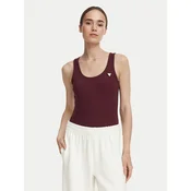 Guess Top V4YP06 K8RT2 Bordo rdeča Slim Fit