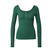 Pieces  Majice z dolgimi rokavi PCKITTE LS TOP NOOS  Zelena