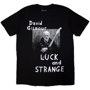 David Gilmour Luck & Strange Portrait (Back Print & Ex-Tour) Black 2XL Majica