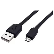 ROLINE USB 2.0 - USB A(M) -> micro USB B(M), 1m, plochý, černý 11028760