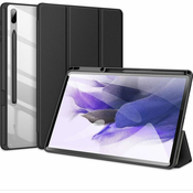 Dux Ducis Dux Ducis Toby Armored Flip Smart Case za Samsung Galaxy Tab S7+ (S7 Plus) z držalom za pisalo črna