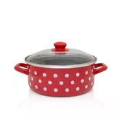 Metalac plitka šerpa BELE TUFNE 18cm/2,2l