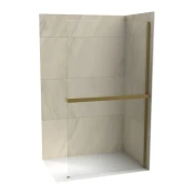 Walk-in COPEN MONTE SUPERIORE 1200x2000. 8mm staklo. polica i držac brušeno zlato