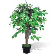 Vidaxl Umetno Drevo Fikus v Loncu 90 cm