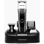 Grundig Multi Set za Njegu MGK 6841 – 8-u-1, Li-Ion baterija, USB punjenje, Srebrno/Crni