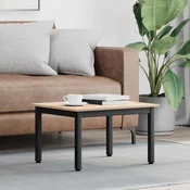 vidaXL Klubska miza Naravna 60 x 50 x 36 cm Masivno borovo les