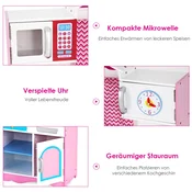 Costway Leseni kuhinjski igralni set za domišljijsko igro