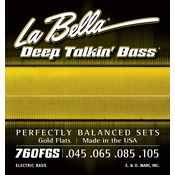 LaBella 760FGS Deep Talkin Bass Gold Flats Standard 45-105