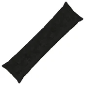 Vidaxl Prevleka za blazino HEERLEN Črna 40 x 145 cm Umrli Zajčji Krzno