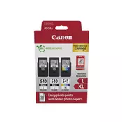 Canon OEM 2xPG-540XL, 1xCL-541XL, Photo Paper Ink Pack