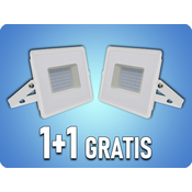 LED reflektor LED/50W/230V 6500K IP65 bela