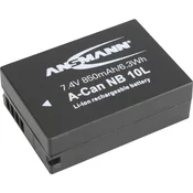 Ansmann Ansmann A-Can NB 10L Akumulatorska kamera Nadomešča originalno baterijo NB-10L 7.4 V 850 mAh