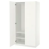 PAX/BERGSBO Garderobna omara, bela/bela, 100x60x201 cm