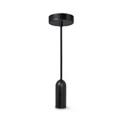Ledvance - Luster na sajli PENDULUM ROUND 1xE27/15W/230V crna