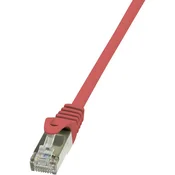 LogiLink RJ45 omrežni kabel CAT 5e F/UTP [1x RJ45 konektor - 1x RJ45konektor] 7,50 m rdeča LogiLin