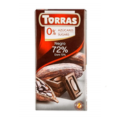Tamna cokolada sa zasladivacem 75g TORRAS