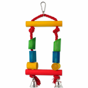 Toy Bird Jewel drvena ljuljacka sa konopom, u boji 25cm