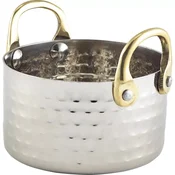 GENWARE servirna skledica iz nerjavečega jekla, kladivasta površina, 50 mm, premer: 92 mm