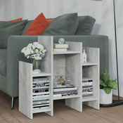 Bocni ormaric siva boja betona 60x26x60 cm konstruirano drvo
