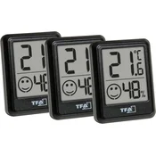 TFA TFA Dostmann Mini Digitalni Higrometer, Set 3 kosov, srebrna