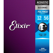 ELIXIR STRUNE 12-56 LIGHT MEDIUM POLYWEB ACOUSTIC