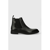 Usnjeni čevlji BOSS Calev moški, črna barva, 50503280