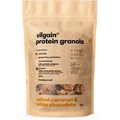 Protein Granola –? kosmiči in oreščki, zapečeni v velike hrustljave skupke, obogateni z mlečnimi beljakovinskimi hrustljavčki, preprost prigrizek ali osnova za hranljiv zajtrk