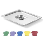 Hendi Pokrov za posodo GN s pisanimi sponkami HACCP GN2/4 530 x 162 mm iz nerjavečega jekla – Hendi 805275