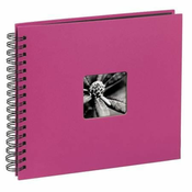 HAMA "Fine Art" spiralni album, 28 x 24 cm, 50 crnih stranica, roza