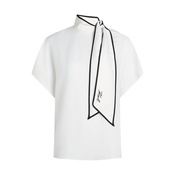 Karl Lagerfeld Bluza črna/bela