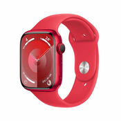 Apple Watch Series 9 LTE 45mm Aluminium Product(RED) Sport Band ProductRED M/L