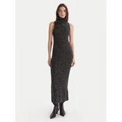 Marella Pletena obleka Ilsa 2523326072 Siva Slim Fit