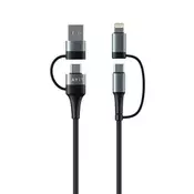 Havit Kabel za punjenje 4v1 USB / USB-C na USB-C / Lightning, 1M