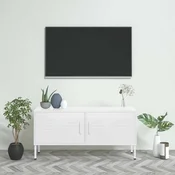 vidaXL TV omarica bela 105x35x50 cm jeklo