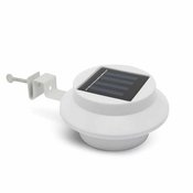 Solarna LED svetilka za žleb/ograjo s 3 LED – bele barve