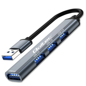 HUB adapter USB 3.0 4 u 1, USB 3.0, 3x USB 2