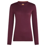 Ženska majica Icebreaker Merino 200 Oasis LS Crewe Dk Berry S