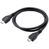 Akyga Akyga USB kabel USB-mikro-B vtič\, USB-mikro-B vtič 0.6 m črna AK-USB-17, (20578069)