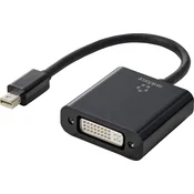 Renkforce Renkforce RF-4769258 DisplayPort / DVI adapter [1x moški konektor mini Displayport - 1x ženski konektor DVI\, 24 + 5 polov] črna PVC plašč 15.00 cm, (20429846)