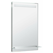 Ogledalo z osvetlitvijo LED, 50 x 80 cm, steklena polica, stikalo z gumbom - Kromasta - IP44 - 24 - 3.20 - Aluminij - 230 V - Svetila - Aqualine - 50.00 - Modern square - Ogledala z osvetlitvijo ozadja - 50x80 cm - 80.00 - LED - 9,00