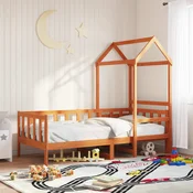 Set Dnevnog Kreveta 2 pcs Vosak smeda Cvrsto borovo drvo