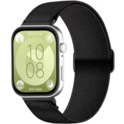 GS Najlonski pašček za Huawei Watch Fit 4/4 Pro/3, črne barve