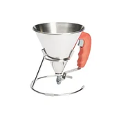KWIK piston mini-funnel, with stand, 0.8 L , red - de Buyer brand