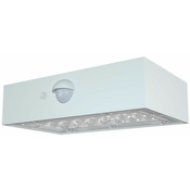 V-TAC LED solarna stenska svetilka s senzorjem 3W, 350lm, 1200mAh, 4000K+3000K, bela, IP65