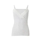 HOLLISTER Top svijetlosiva / bijela