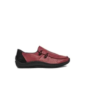 Rieker Nizki čevlji L1751-35 Bordo rdeča