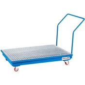 IN Mobilni pladenj za kapljanje za 2 soda 200l 1210x810x981mm