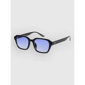 Dot Dash Spectrum Shiny Black Sunglasses blue gradient